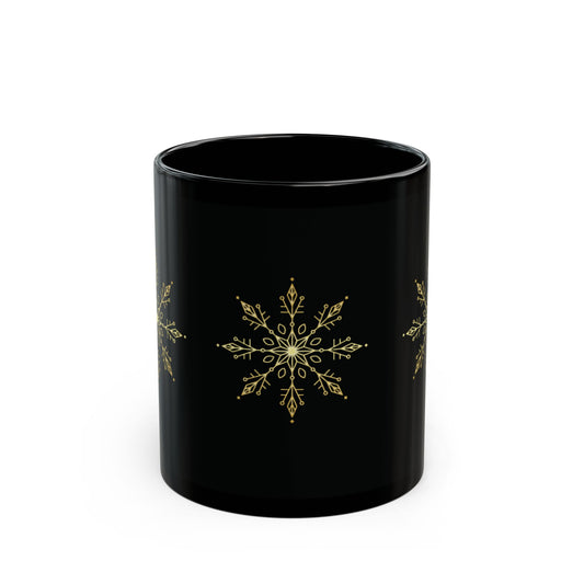 Black Mug flocons (11oz, 15oz)